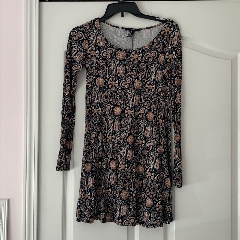 Patterned mini dress